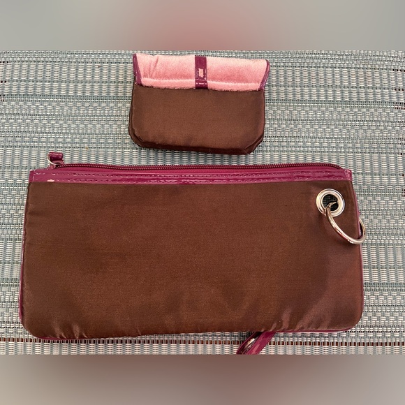 Avon Vintage Y2K Brown Satin & Pink Crushed Velvet 2-Piece Bundle - Picture 3 of 6